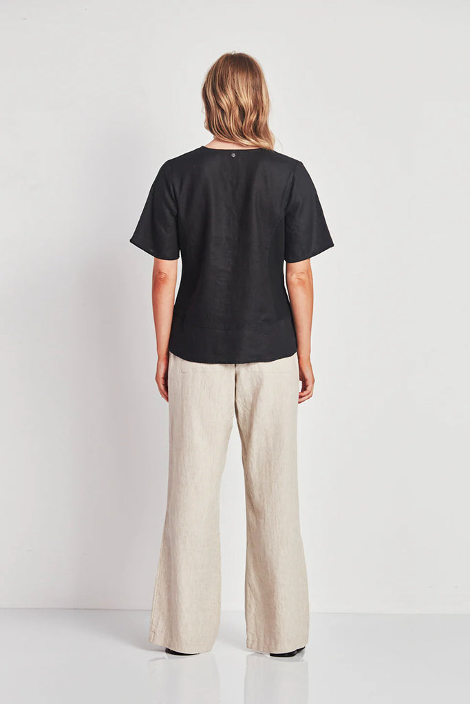 Verge Land Linen Pants in Sand - Arielle Clothing