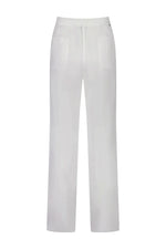 Verge Land Linen Pants in White - Arielle Clothing