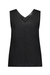 Verge Motivation Linen Tank in Black - Arielle Clothing