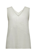 Verge Motivation Linen Tank in Sand - Arielle Clothing