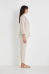 Verge Together Linen Blazer in Sand - Arielle Clothing