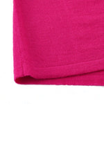 Aleger Cashmere Bell Sleeve Round Neck Sweater in Passion Pink - Arielle Clothing