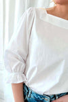 Bypias Adette Blouse in White - Arielle Clothing