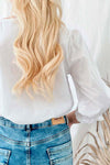 Bypias Adette Blouse in White - Arielle Clothing