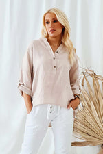 Bypias  Amor Top in Beige - Arielle Clothing