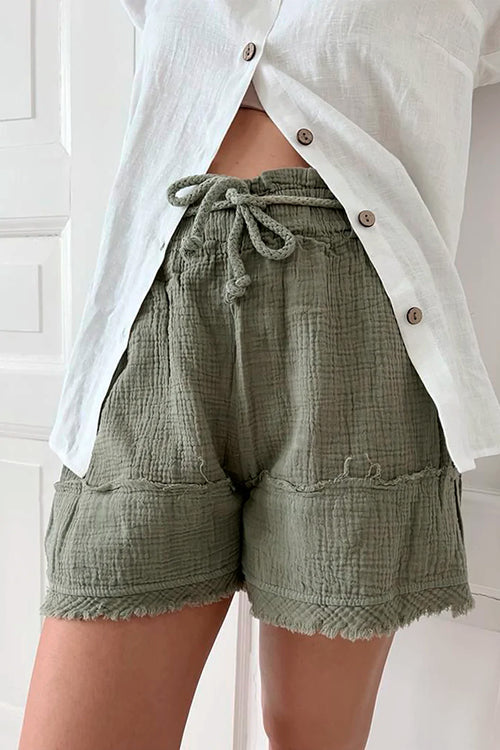 Bypias Cutie Shorts in Olive - Arielle Clothing