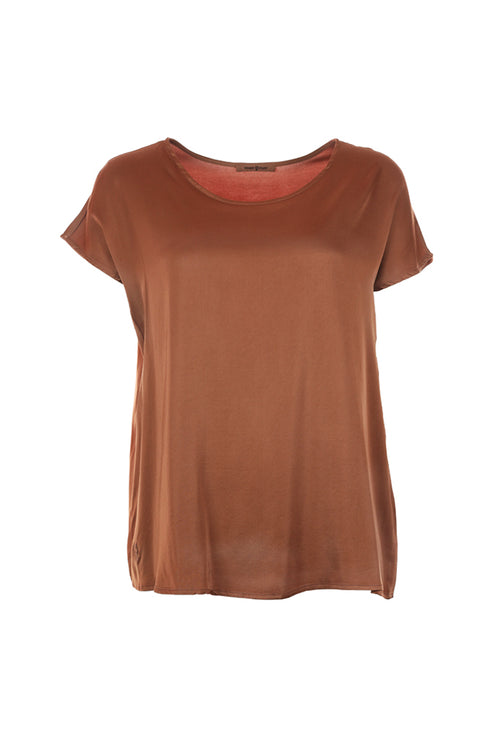 Funky Staff Como Blouse in Toffee - Arielle Clothing