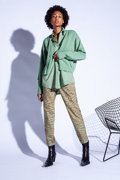 Funky Staff Sina Cardigan in Opal - Arielle Clothing