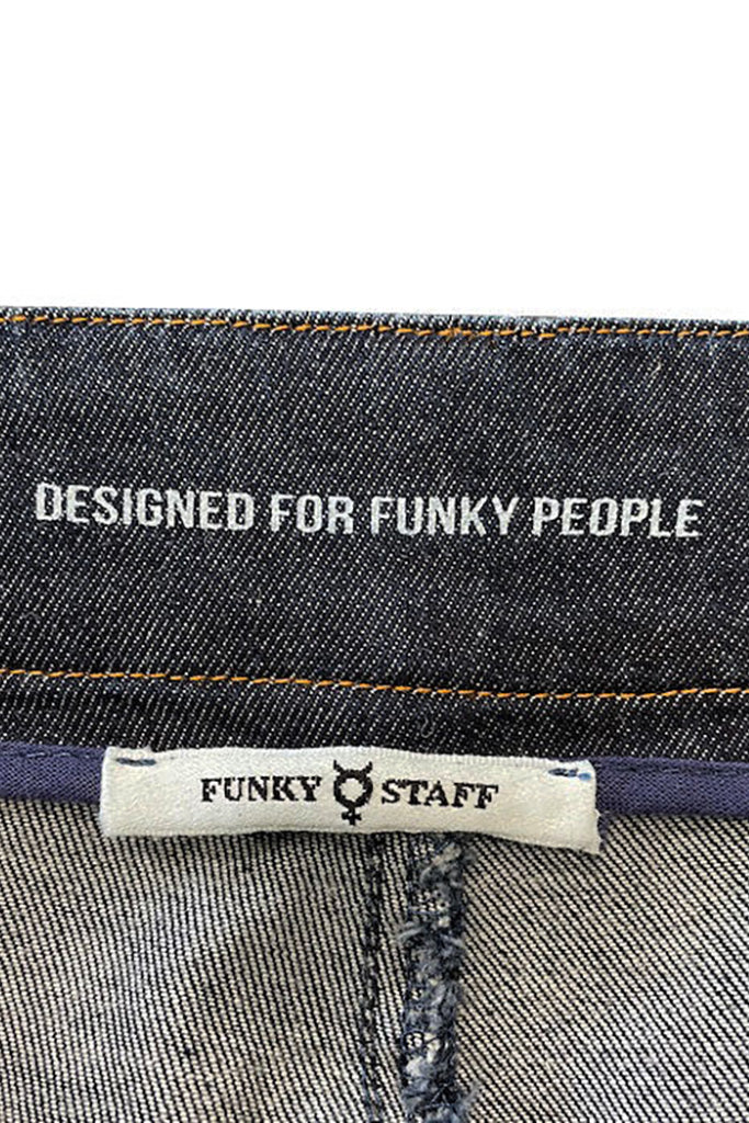 Funky Staff Zita Full Length Denim Pants in Blue - Arielle Clothing